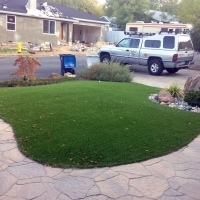 Artificial Grass Carpet Aztec, Arizona Paver Patio, Front Yard Landscaping