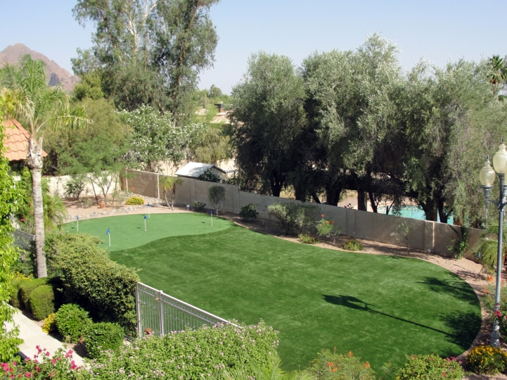 Artificial Grass Installation Flagstaff, Arizona Putting Green Turf, Backyard Design