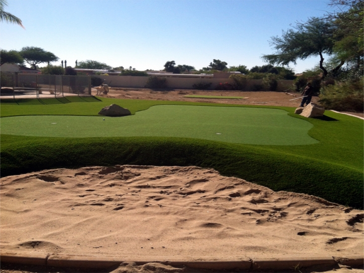 Outdoor Carpet Tucson Estates, Arizona Home Putting Green, Backyard Landscape Ideas