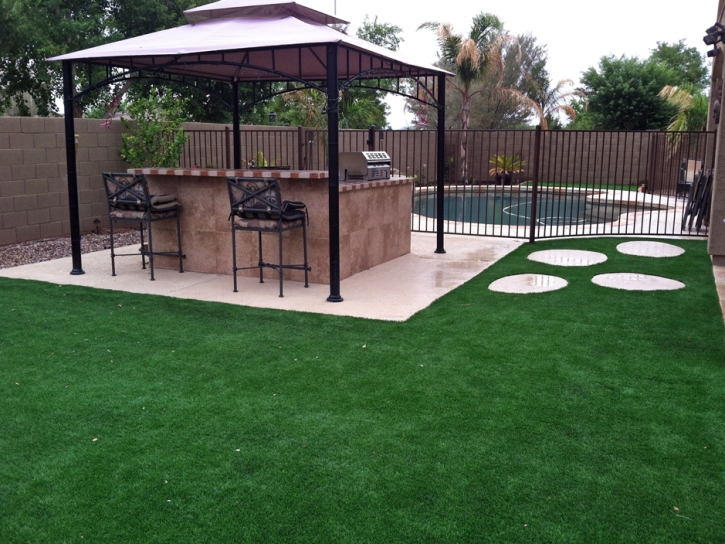 Plastic Grass Wickenburg, Arizona Rooftop, Backyard Landscape Ideas