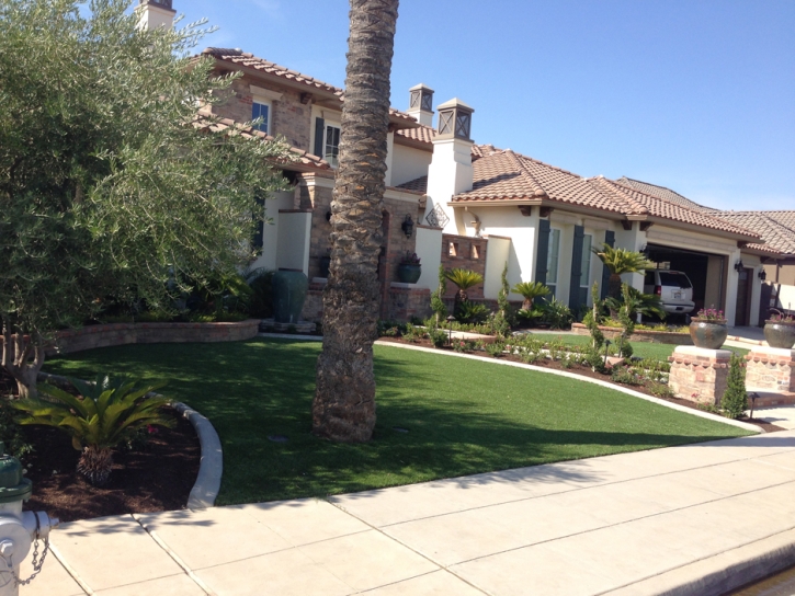 Synthetic Turf Corona de Tucson, Arizona Landscaping, Front Yard Design