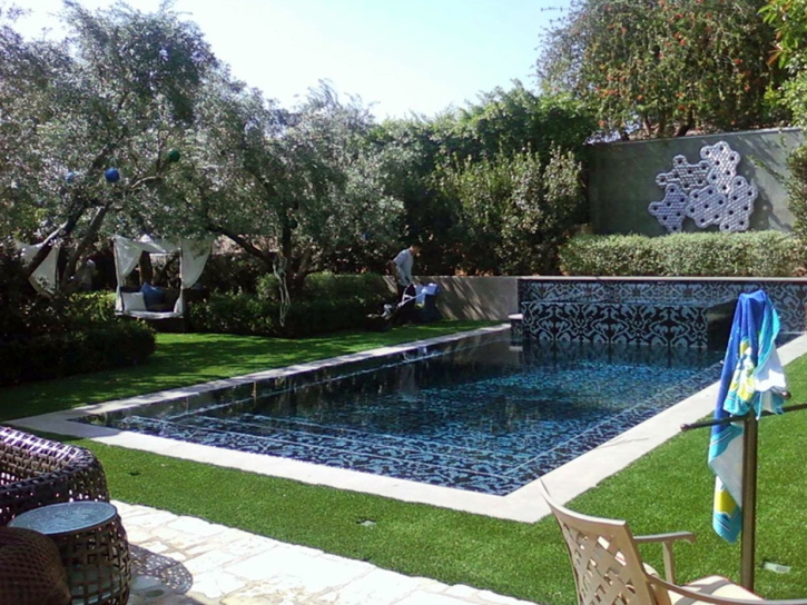 Turf Grass El Mirage, Arizona Backyard Deck Ideas, Natural Swimming Pools